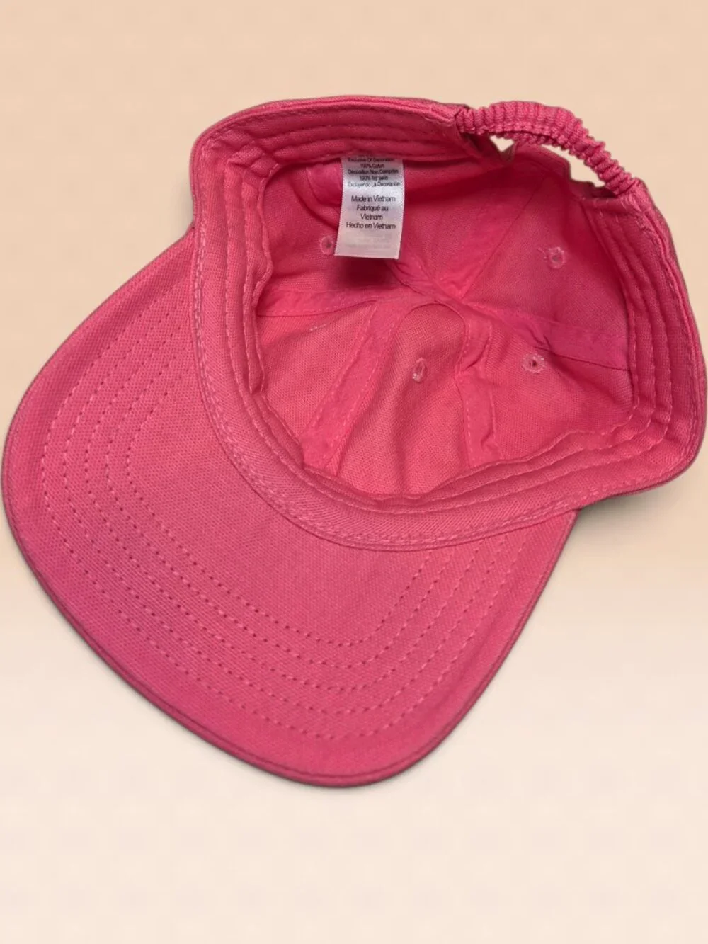 Carhartt Girls Toddler/Little Girls Pink Canvas Ball Cap Hat Elastic Back